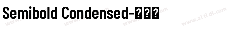Semibold Condensed字体转换